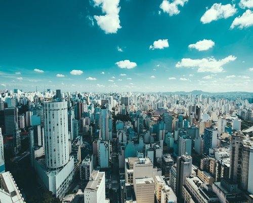 Mexico City urban view during daytime